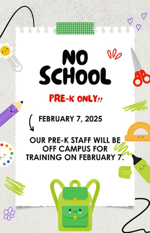 PRESCHOOL ONLY - No School